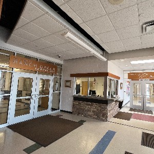 The entrance at RCES.